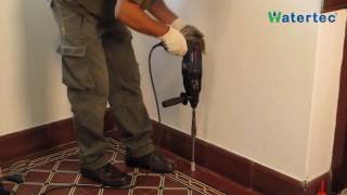 Humedad de Cimientos  Watertec® Instalacion C Mini completa HD [upl. by Pump]