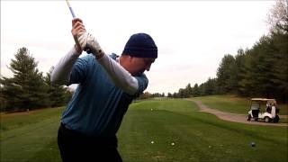 Rock Flying Wings Golf Swing for Barrel Chested Guys like Howard 31Oct2014 [upl. by Bartley]