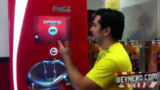 Coca Cola Freestyle Soda Fountain Demonstration at Firehouse Subs Video Review BevNerd Ep72 [upl. by Arata81]