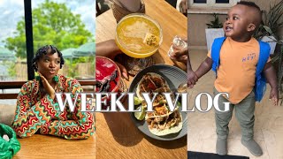 WEEKLY VLOG Abuja living  Liams first week in school  New hair and Lunch date at a new spot [upl. by Ruiz364]