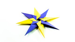 How to make a paper 8 pointed ninja star [upl. by Killen]