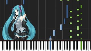 Hatsune Miku  World is Mine Synthesia Tutorial [upl. by Imotih]