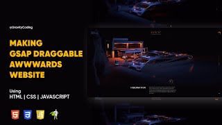 Making GSAP Draggable  AWWWARDS Website  HTML CSS JavaScript  gravitycoding [upl. by Ehttam85]