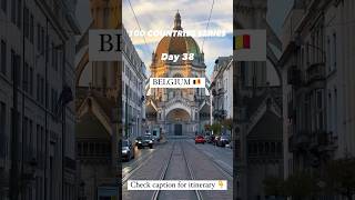 Day 38 100countriesseries travel belgium usa travelvlog [upl. by Ybocaj]