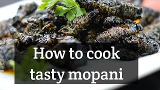 How to cook tasty and crispy mopani worms [upl. by Aissila403]