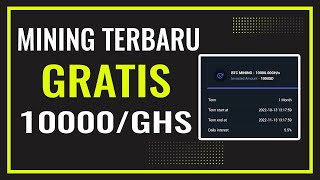 BARU RILIS  CLOUD MINING CRYPTO  TANPA DEPOSIT  BONUS 10000GHS [upl. by Alak]