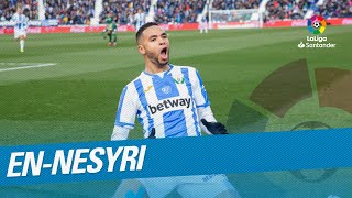 LaLiga Santander Tekkers EnNesyri hattrick contra el Real Betis [upl. by Hyps]