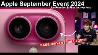 Live Reaction iPhone 16 Pro Apple Watch Series 10 AirPods 4  Apple September Event 2024 RUSUH🤣 [upl. by Greer]