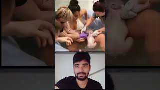 mother painful delivery newborn twins baby 😘💖 pain cant explain shorts ytshorts trending mbbs [upl. by Dhumma354]