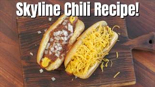 The Best Skyline Chili Dogs Copycat  Skyline Chili Recipe  Most Authentic Recipe [upl. by Yole]