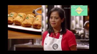 Tati carlin hidangkan Risol di MasterChef Australia episode 22 2019 [upl. by Ahsilat]