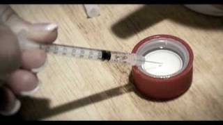 Cleaning works how to clean a used syringe [upl. by Nollahs]