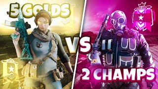 Can 2 Champions Beat 5 Golds In Rainbow Six Siege [upl. by Aonehc]