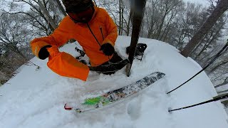 Climbing test of new equipment  Burton Step On Split amp Fish Split [upl. by Eniffit]