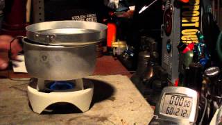 Trangia  Open Spirit Stove  Boil Test 2 [upl. by Darrej]