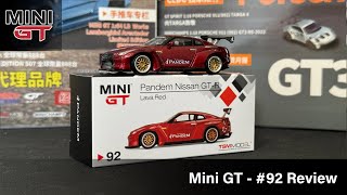 Mini GT  Pandem Nissan GTR Lava Red 92 MGT00092 [upl. by Samara]