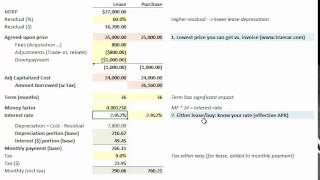 FRM Car lease versus purchase [upl. by Eriam999]