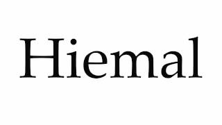 How to Pronounce Hiemal [upl. by Ramberg22]