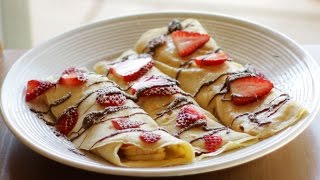 How to Make Crepes  Easy Crepe Recipe [upl. by Akener]