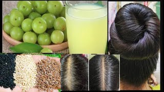 How to grow hair from amla  Ways To Take Care fo Your Hair How to Make Thin to Thick Hairs flaxsee [upl. by Schilling]