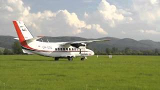 Let L410 UVP Turbolet OMODQ take off [upl. by Cichocki473]