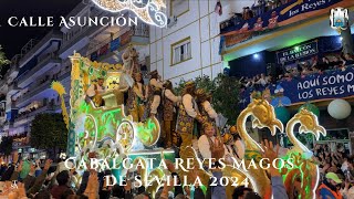 4K Cabalgata Reyes Magos en Calle Asunción 2024 Completo Ateneo de Sevilla [upl. by Nageek]