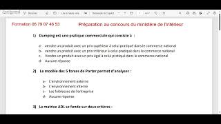 Préparation au concours du ministère de lintérieur MSO  Formation  06 79 07 46 53 [upl. by Keelin]