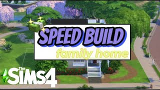 Sims 4 family Home Speed build [upl. by Shelden307]