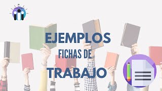 🔵 Ejemplos de FICHAS de TRABAJO para secundaria [upl. by Baten]