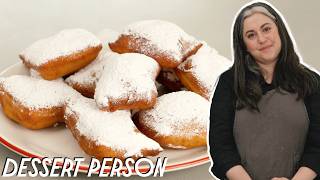 PERFECT PILLOWY BEIGNETS RECIPE WITH CLAIRE SAFFITZ  DESSERT PERSON [upl. by Tia]