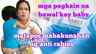 Mga Bawal Na Pagkain Matapos Mabakunahan Ng Anti Rabies [upl. by Anibur]