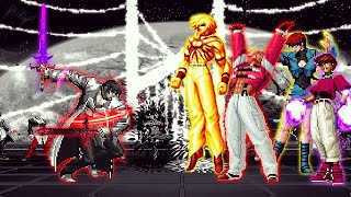 KOF Mugen Yagami AD Vs Awakened Orochi Team [upl. by Ekralc]