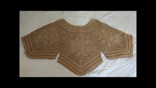 Blusa tejida a crochet todas las tallas  tutorial paso a paso  facil y rapido 1 [upl. by Eoj]