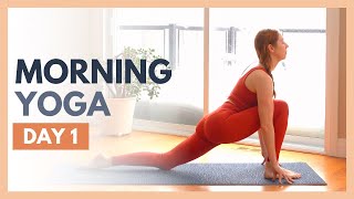 DAY 1 CHOOSE  10 min Morning Yoga Stretch  Flexible Body Yoga Challenge [upl. by Eelac967]