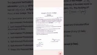 Hooghly Mohsin College PG NoticeDepartment of Englishburdwanuniversity pgadmissionmohsincollege [upl. by Eada]