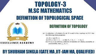 What is topological spaceDefine TopologyTopology Mathematics Topology Msc mathematicsTopology3 [upl. by Eves]