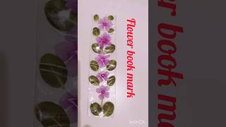 Flower book markcreative book mark with flowersPressed flower book mark [upl. by Agace]