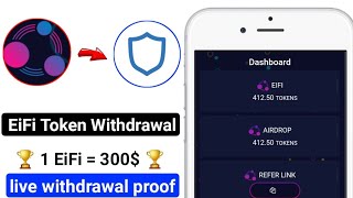 How To Withdrawal EiFI Token  EiFI Token To Paytm Transfer  Free Claim Trust wallet [upl. by Etnauj]