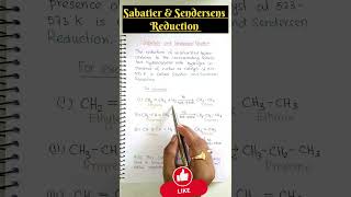 📢 Sabatier amp Sendersens Reduction 🔥🔥🔥 shorts neet jeemainchemistry iit boards [upl. by Attenyt]