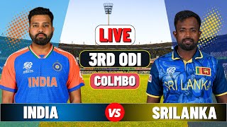 Live India vs Sri Lanka 3rd ODI  IND vs SL Live Cricket match Today [upl. by Aidroc]