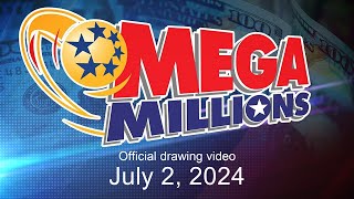 Mega Millions drawing for July 2 2024 [upl. by Nylarak]