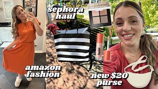 VLOG 🍁 amazon fashion finds sephora haul easy dinner recipe grocery faves [upl. by Donelu]