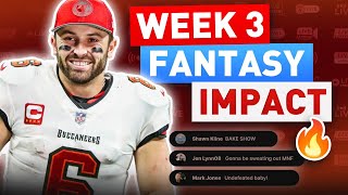 NFL Week 3 Reactions  Injuries  Early Week 4 Waiver Wire amp Fantasy Football Advice 2024 [upl. by Gurolinick45]