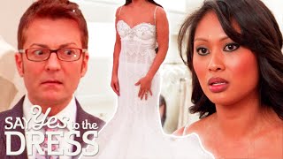 Bride Is Forced To Try A Lace Dress After Saying She Hates It  Say Yes To The Dress [upl. by Fairleigh949]