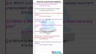 Medical Questions Answers shorts viralshort [upl. by Yrrab]