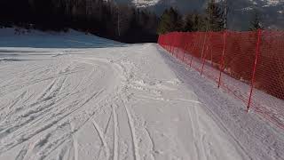 Skiing 2019 in Szczyrk Poland black piste 23  FIS [upl. by Egwin232]