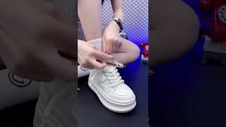 Amazing Shoes👟lace Style  shoeslacestyles  how to tie shoe lace2024 shoes shorts shoetsvideo [upl. by Borreri]