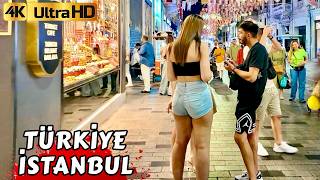 🇹🇷KADIKOY BESIKTAS TAKSIM KARAKOY TURKEY WALKING TOUR ISTANBUL NIGHTLIFE 2024 VIDEO 4K [upl. by Aramenta]