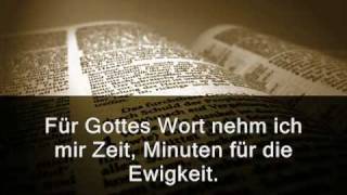 Für Gottes Wort nehm ich mir Zeit [upl. by Nodnarg]