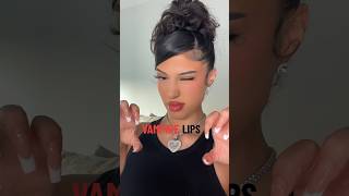 Vampire lips 🧛🏻‍♀️ makeuptutorial lips vampire [upl. by Enahsal]